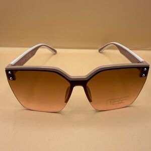 NWT-Jessica Simpson Rimless Shield Oversized Sunglasses